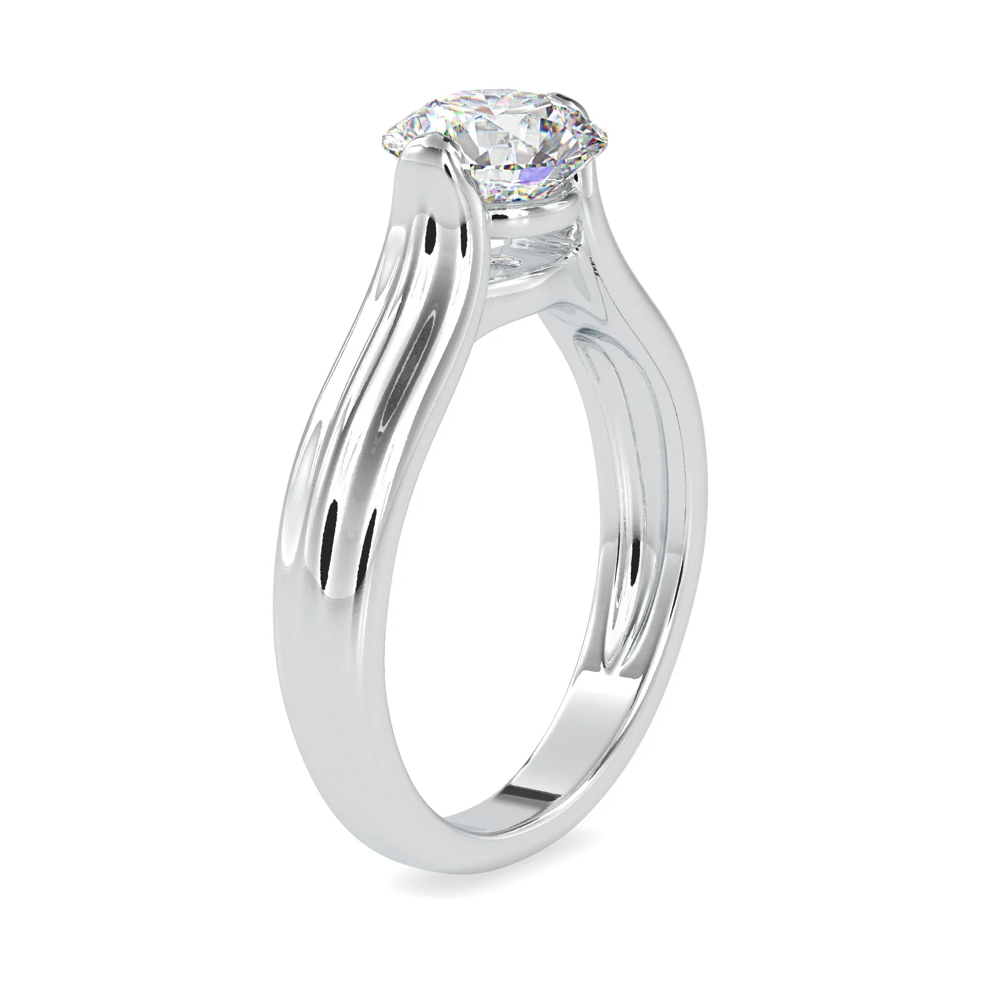 0.30cts. Solitaire Platinum  Engagement Ring JL PT 0135-A