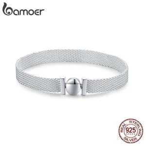 100% Real Sterling Silver 925 Reflexions Bracelet for Women European Luxury Fine Jewelry SCX110