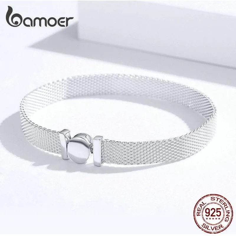 100% Real Sterling Silver 925 Reflexions Bracelet for Women European Luxury Fine Jewelry SCX110