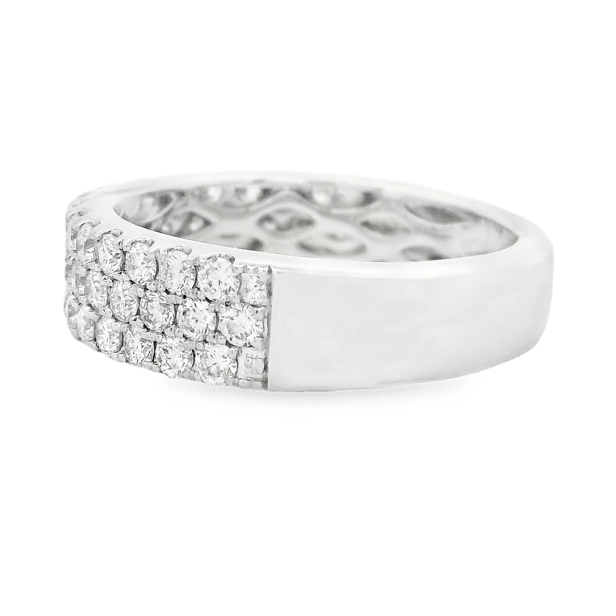 1.10ct 14k White Gold Diamond Band