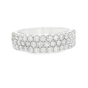 1.10ct 14k White Gold Diamond Band