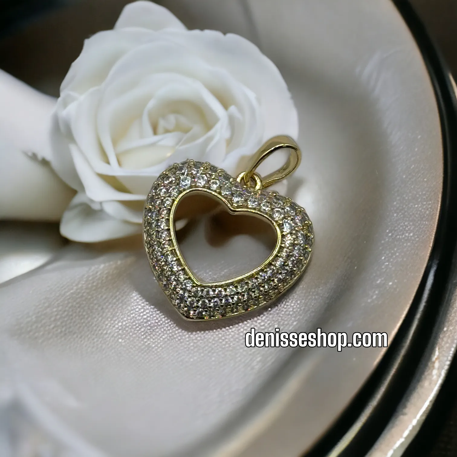 14K HEART PENDANT P313