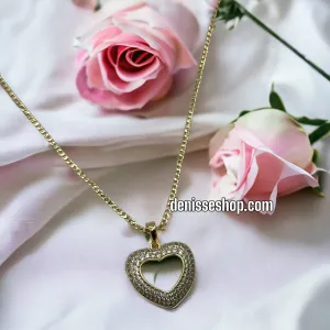 14K HEART PENDANT P313