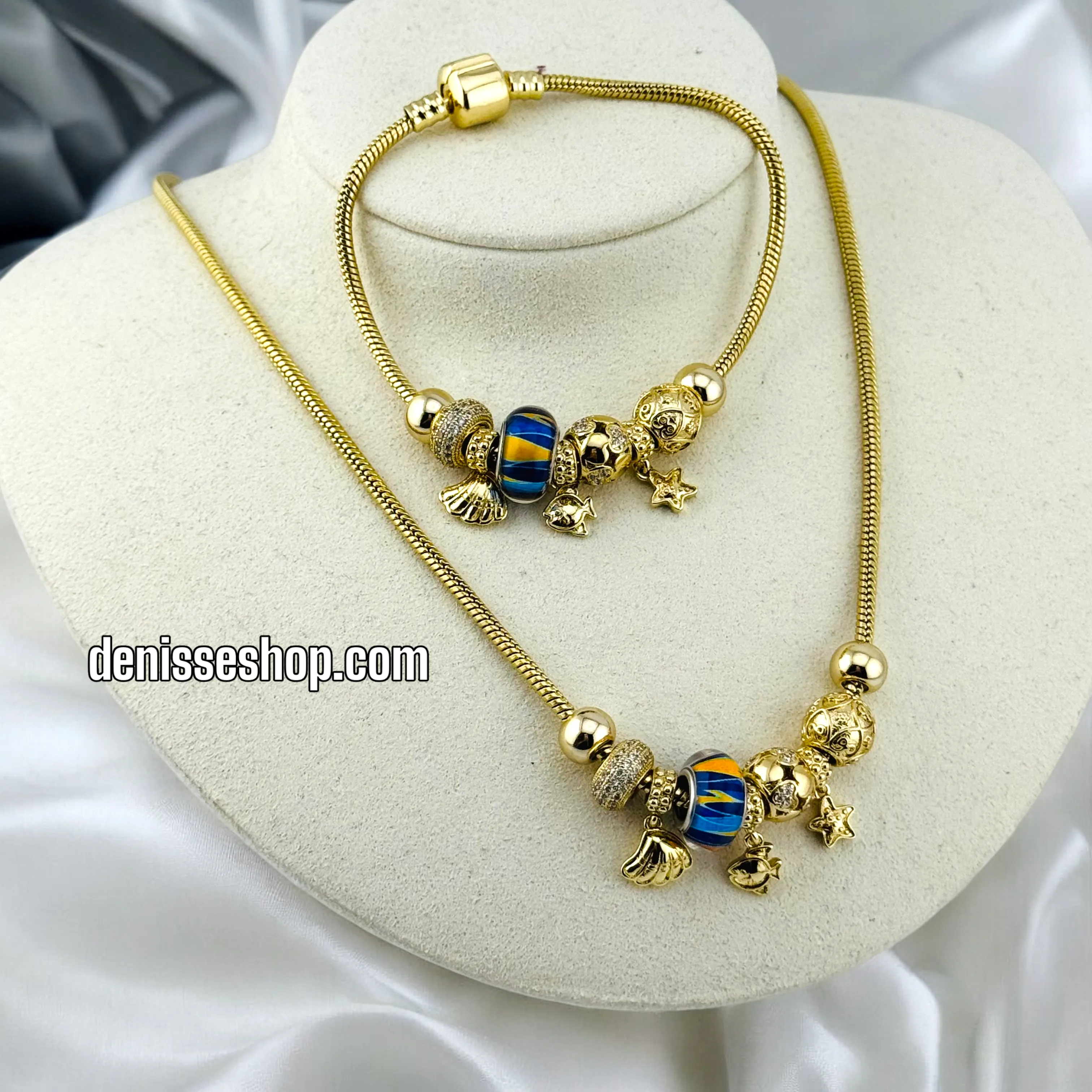 14K WOMAN/PANDORA NECKLACE SET N165