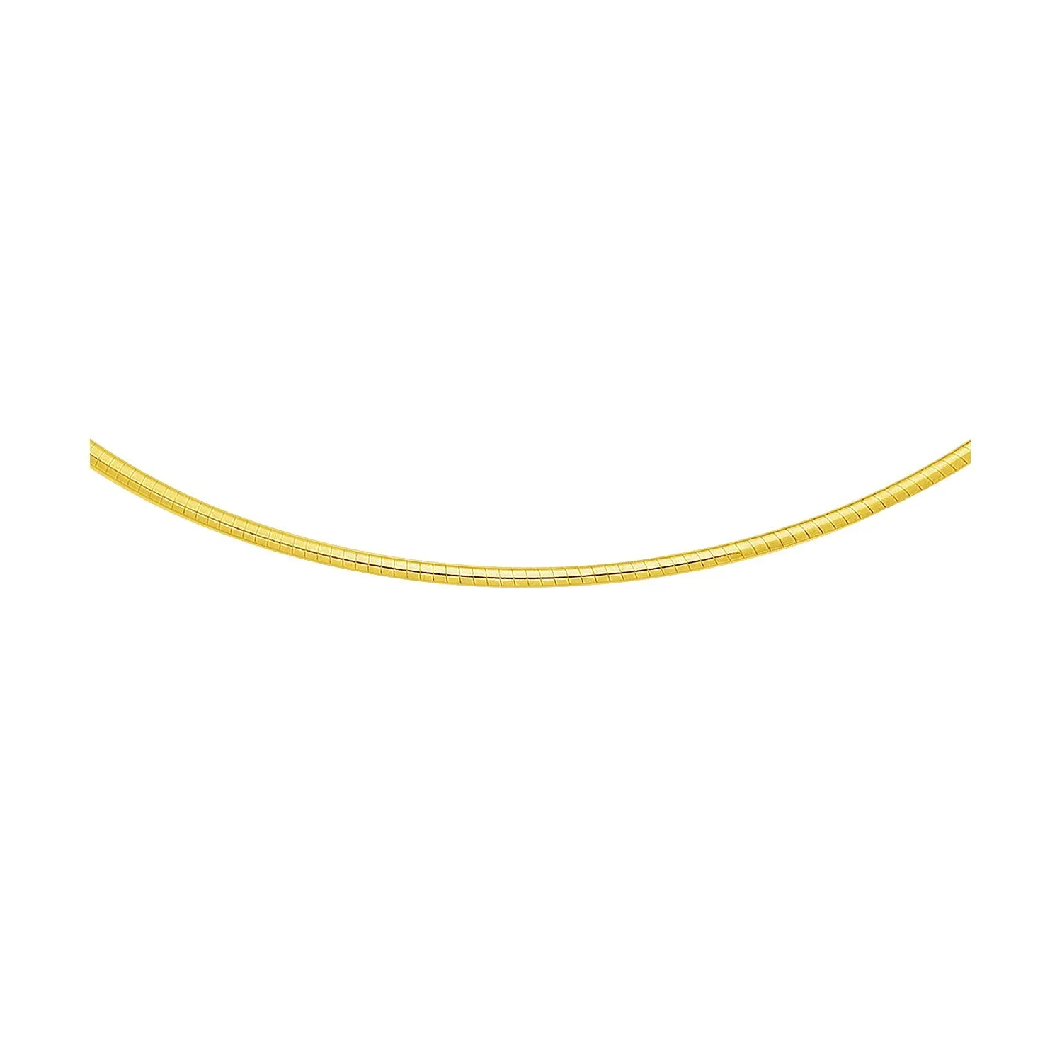 14k Yellow Gold Classic Omega Style Necklace (2 mm)-rx05043-16