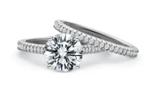 3.00 CARAT CENTER ROUND BRILLIANT CUT DIAMOND PAVE ENGAGEMENT RING
