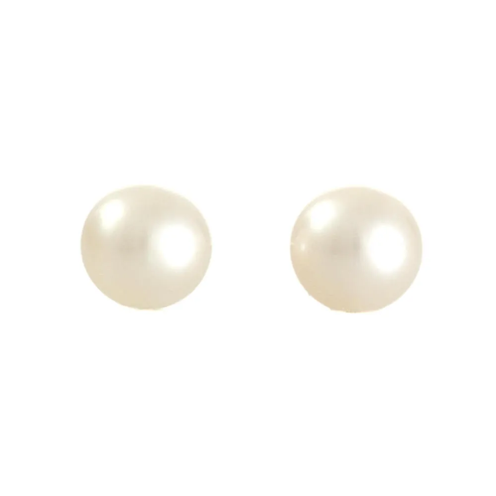 5 - 5.5mm White Freshwater Studs
