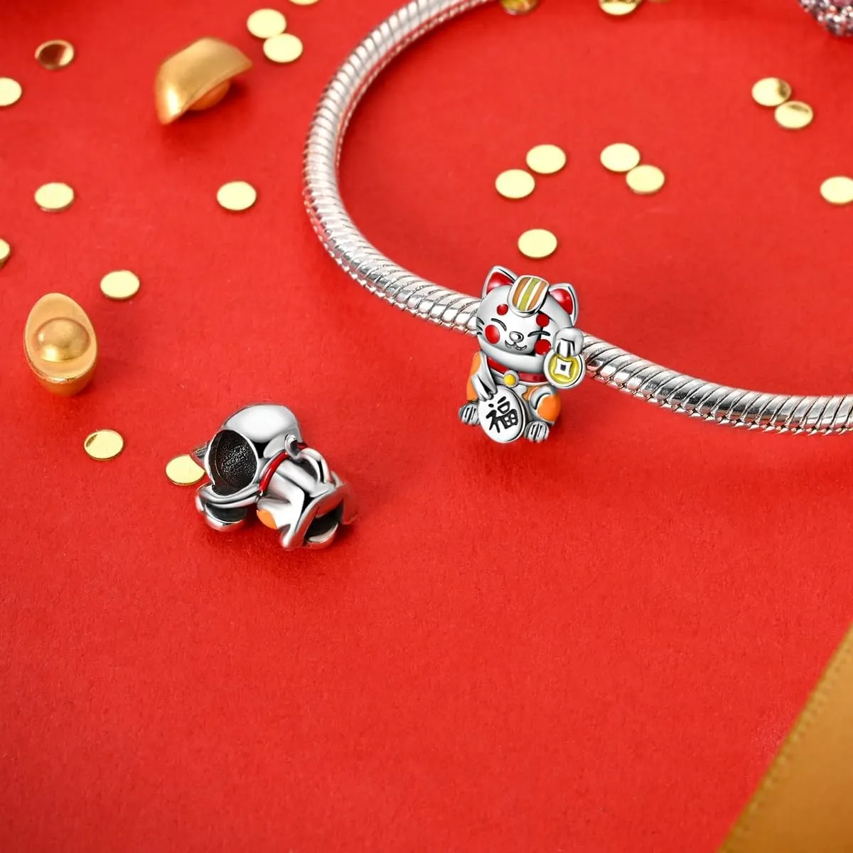 925 Sterling Silver Charm for Bracelet Necklace Dangle Love Mom Butterfly Party Charm Beads Pendants DIY Jewelry for Women