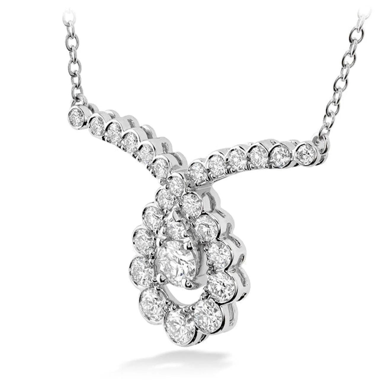 AERIAL REGAL SCROLL DROP NECKLACE