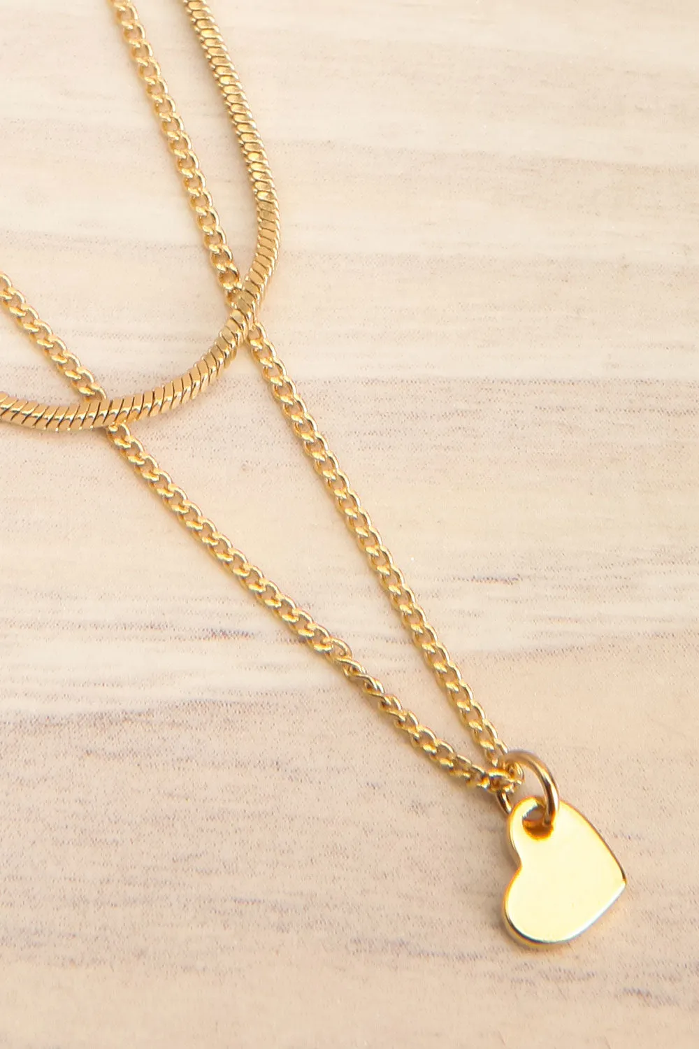Aroha Gold | Heart Pendant Necklace