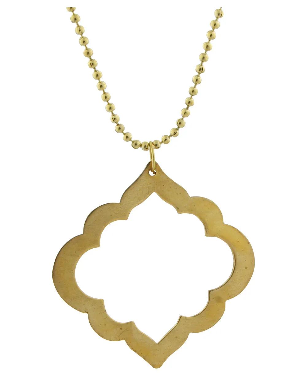Ashram Window Pendant Necklace, Fair Trade