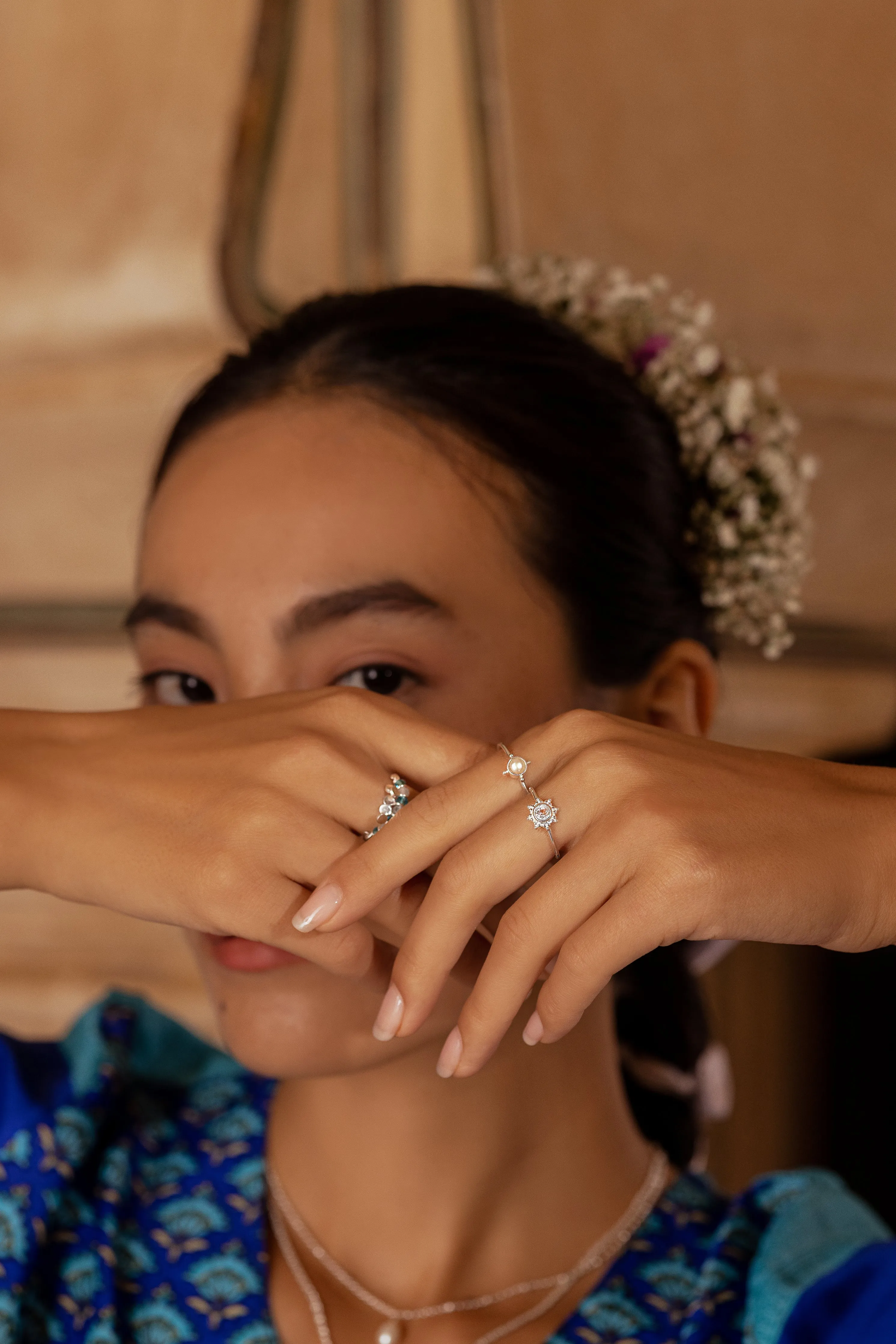 Asteria Ring in Topaz - Sterling Silver