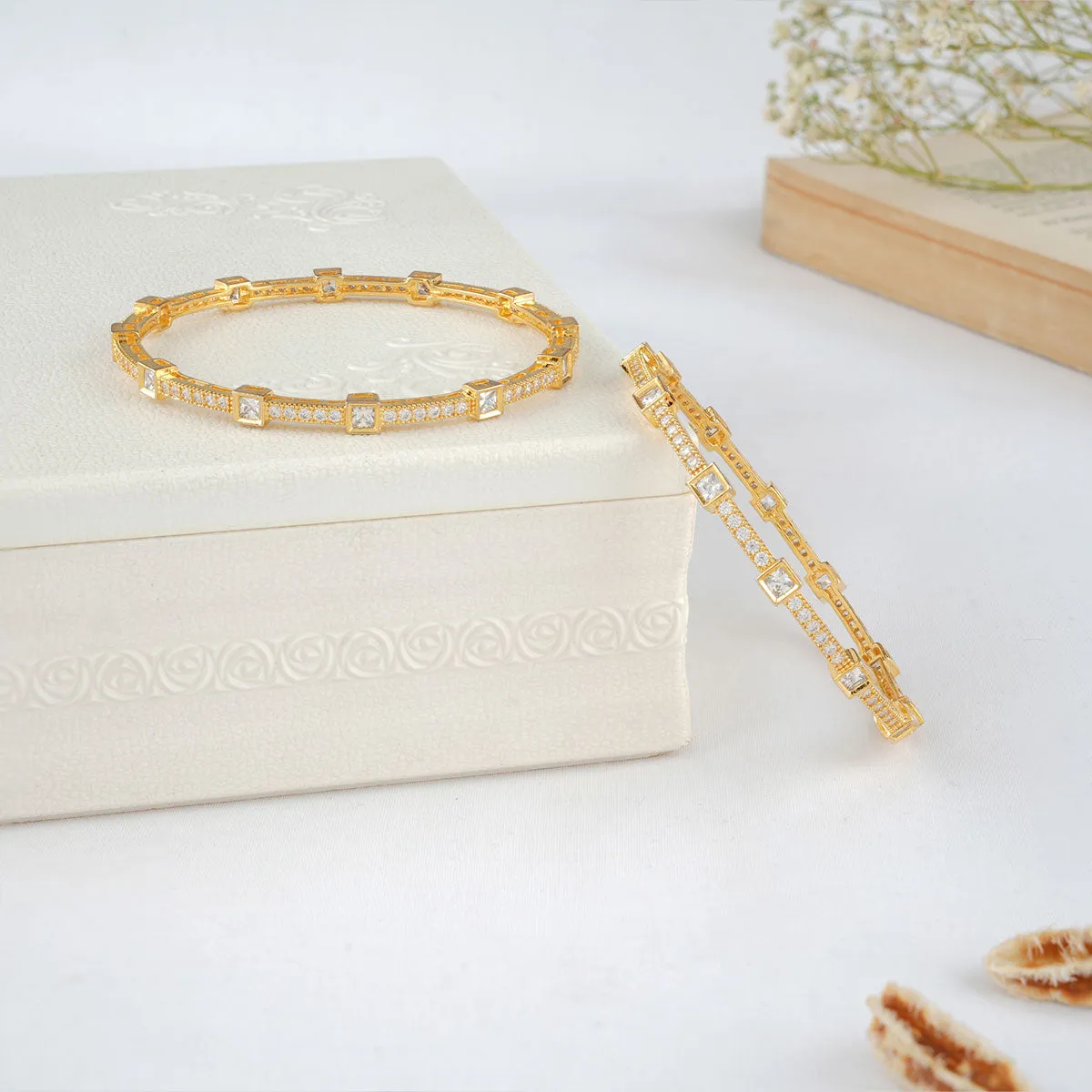 Ballota Stone Pair Bangles