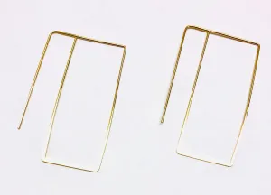 Berlin Rectangle Earrings - 18k Gold Earrings