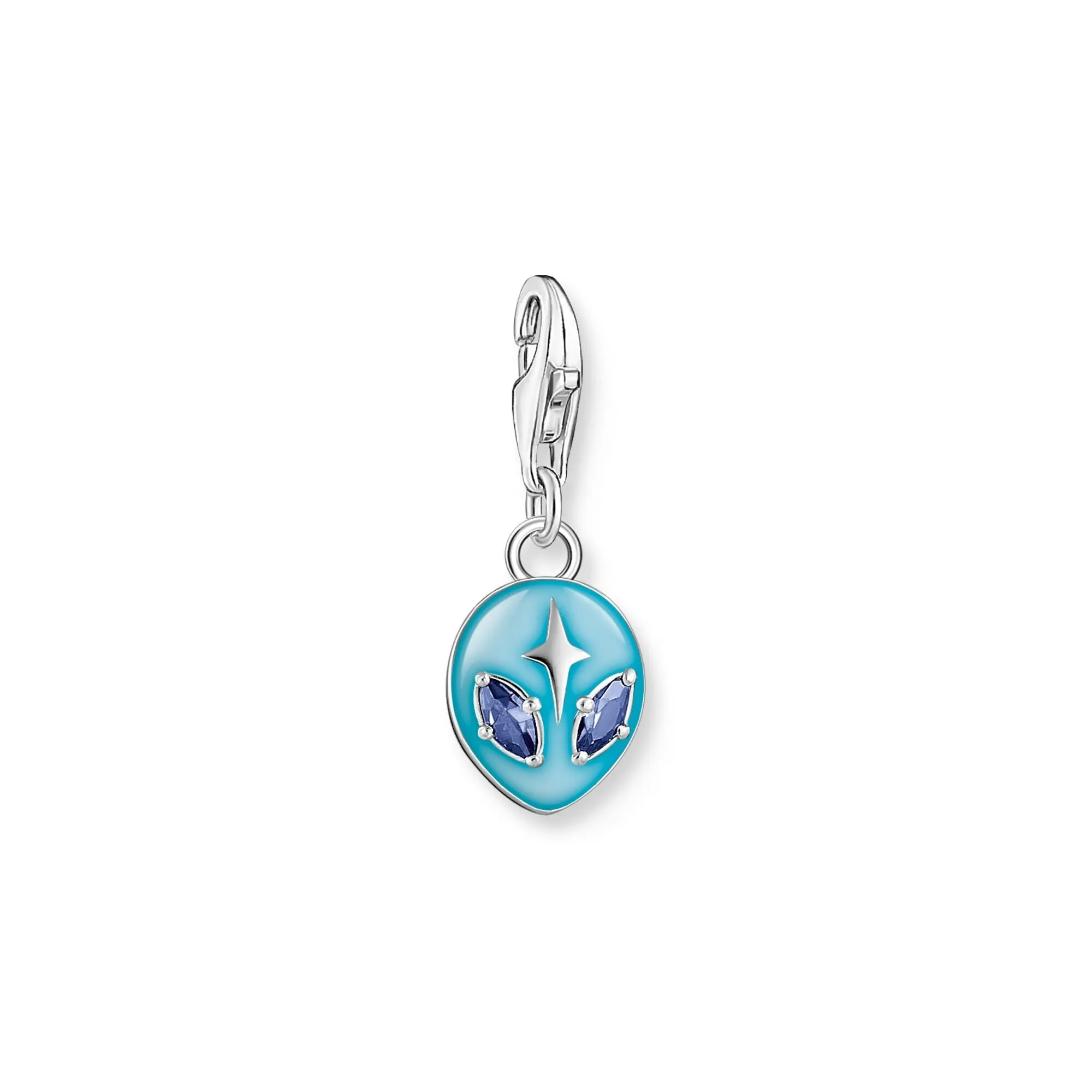 Blue Alien Charm Pendant