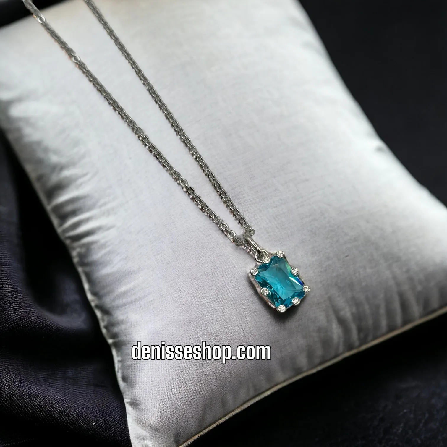 BLUE STONE NECKLACE SET C1139