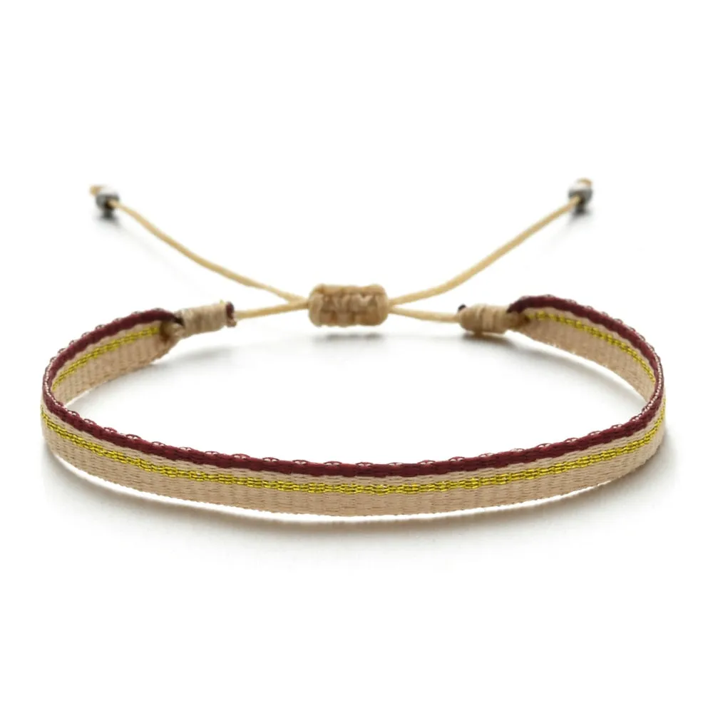 Boho Colorful Woven Rope String Bracelet Yoga Handmade Chic Webbing Friendship Bracelets for Men Women Child Lucky Jewelry