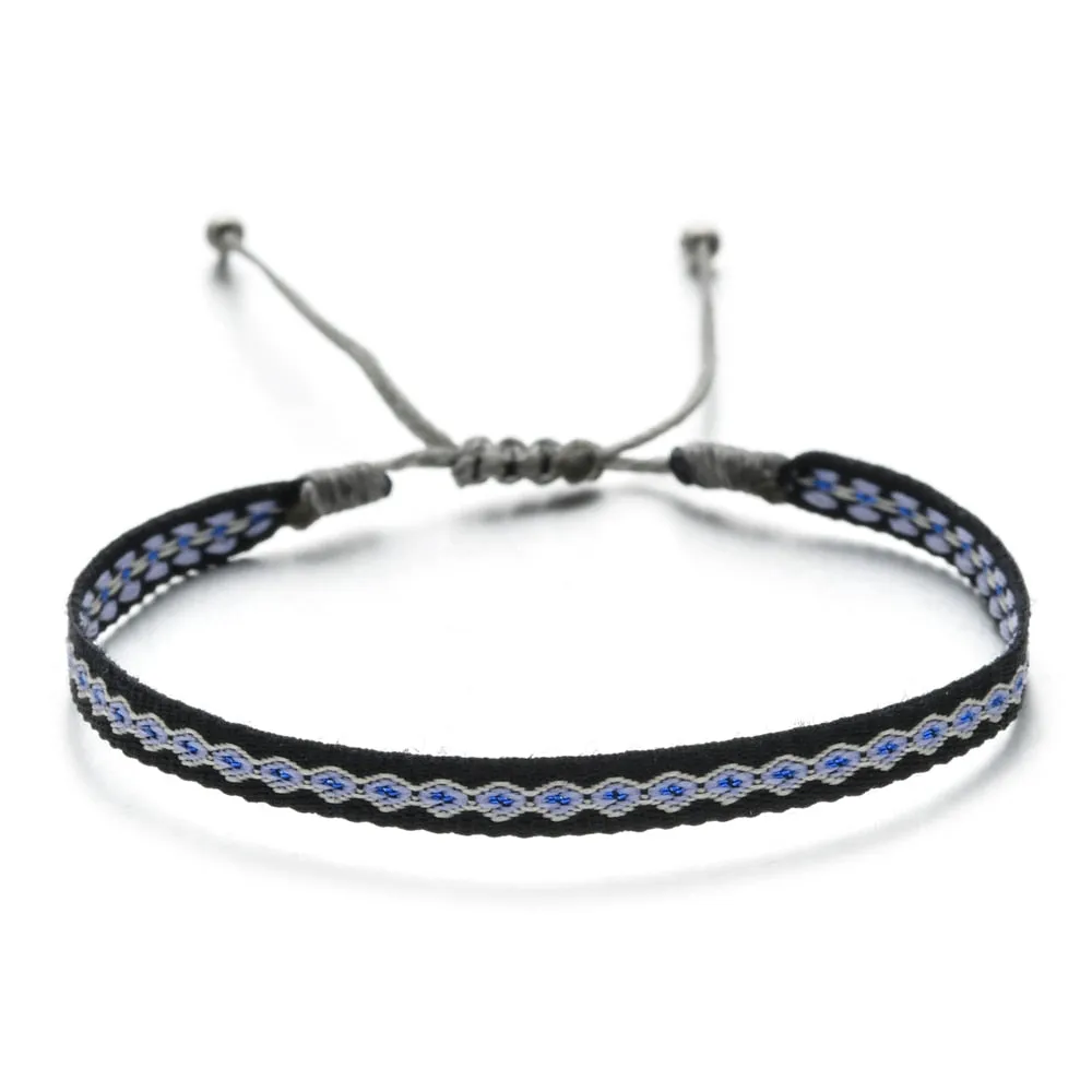 Boho Colorful Woven Rope String Bracelet Yoga Handmade Chic Webbing Friendship Bracelets for Men Women Child Lucky Jewelry