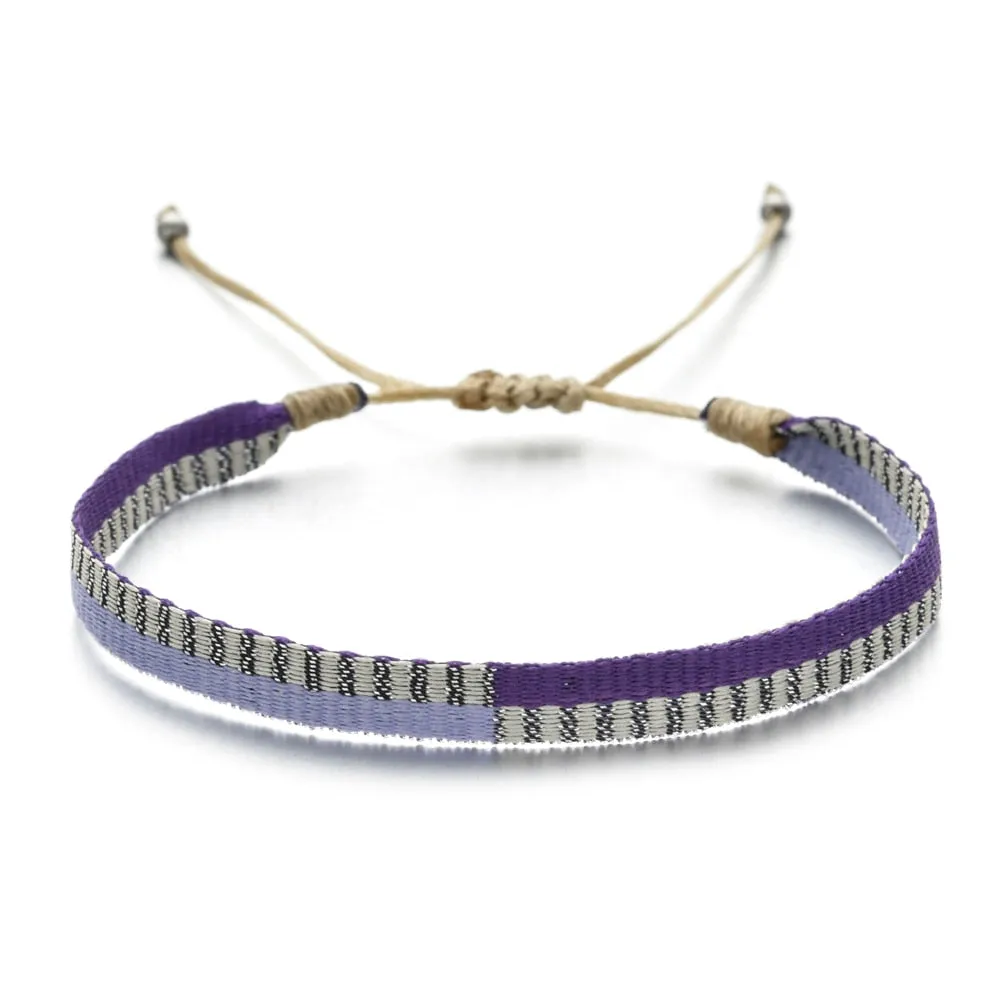 Boho Colorful Woven Rope String Bracelet Yoga Handmade Chic Webbing Friendship Bracelets for Men Women Child Lucky Jewelry