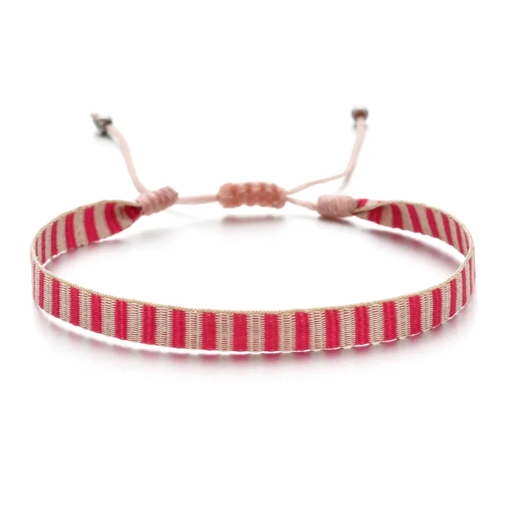 Boho Colorful Woven Rope String Bracelet Yoga Handmade Chic Webbing Friendship Bracelets for Men Women Child Lucky Jewelry