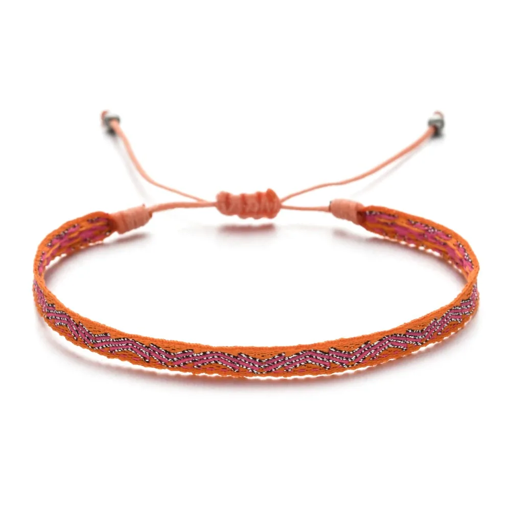 Boho Colorful Woven Rope String Bracelet Yoga Handmade Chic Webbing Friendship Bracelets for Men Women Child Lucky Jewelry
