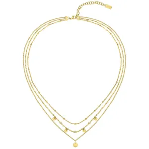 BOSS Ladies Iris Gold IP Crystal Necklace 1580334