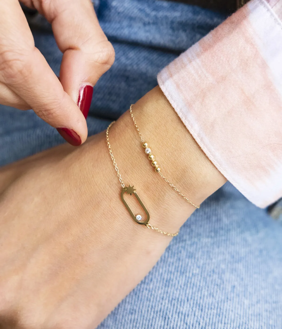Bracelet Atoll (Acier doré)
