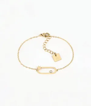 Bracelet Atoll (Acier doré)