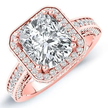 Buttercup - Cushion Moissanite Engagement Ring