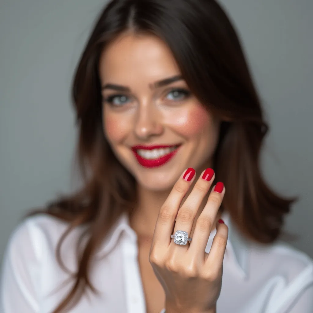 Buttercup - Cushion Moissanite Engagement Ring