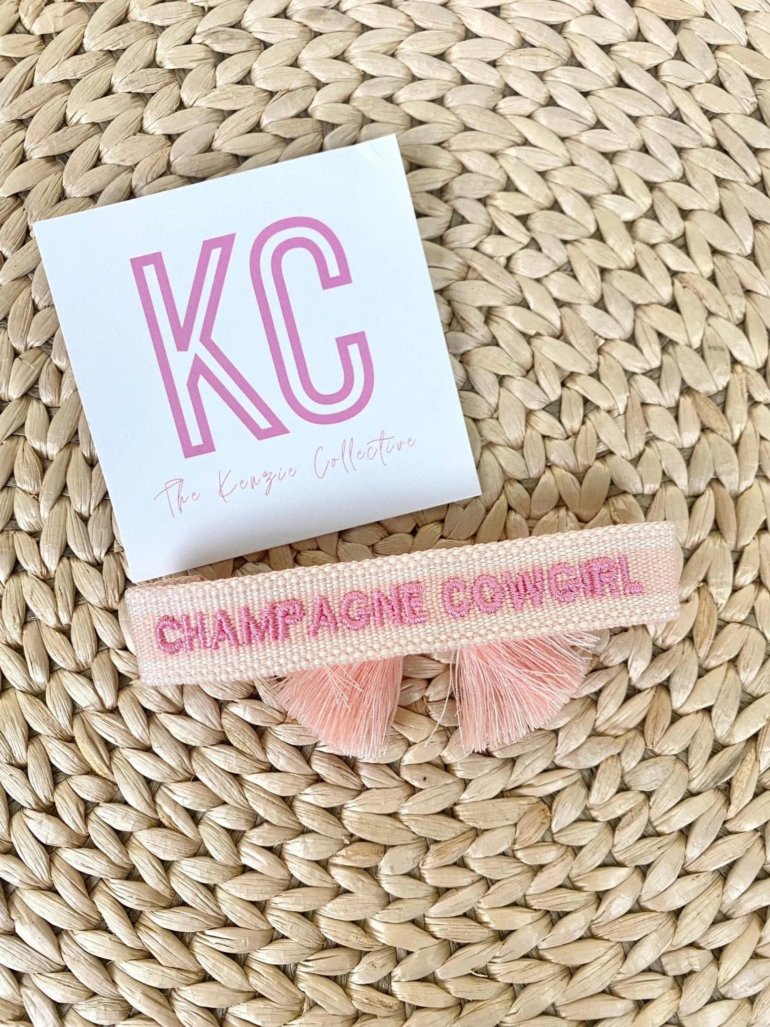 Champagne Cowgirl bracelet pink