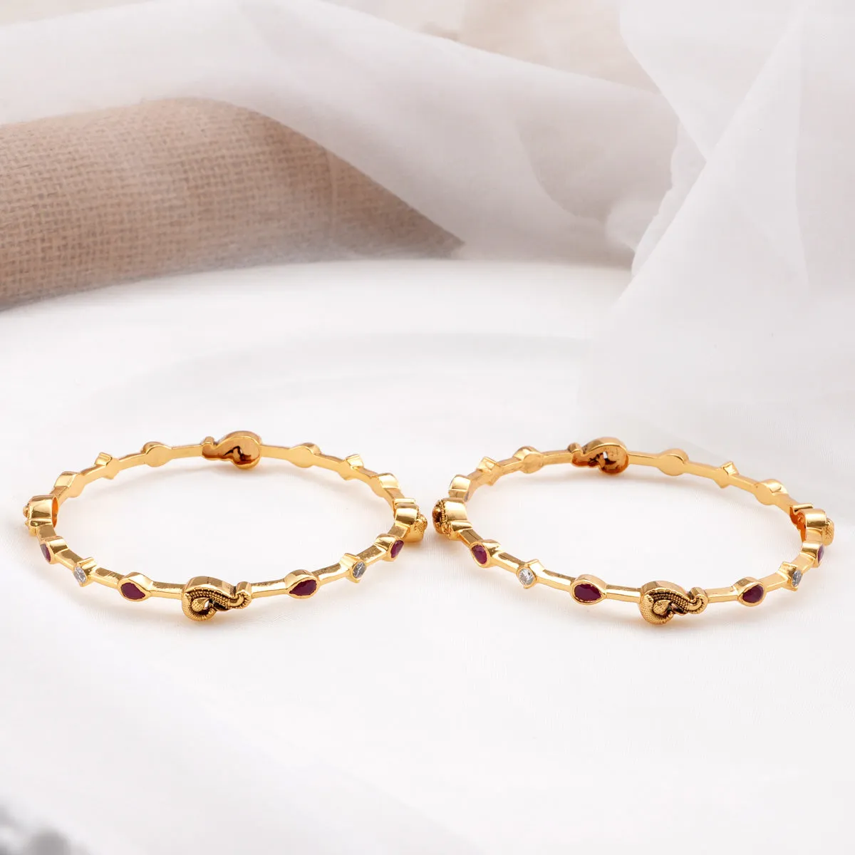 Chandrika Stone Pair Bangle