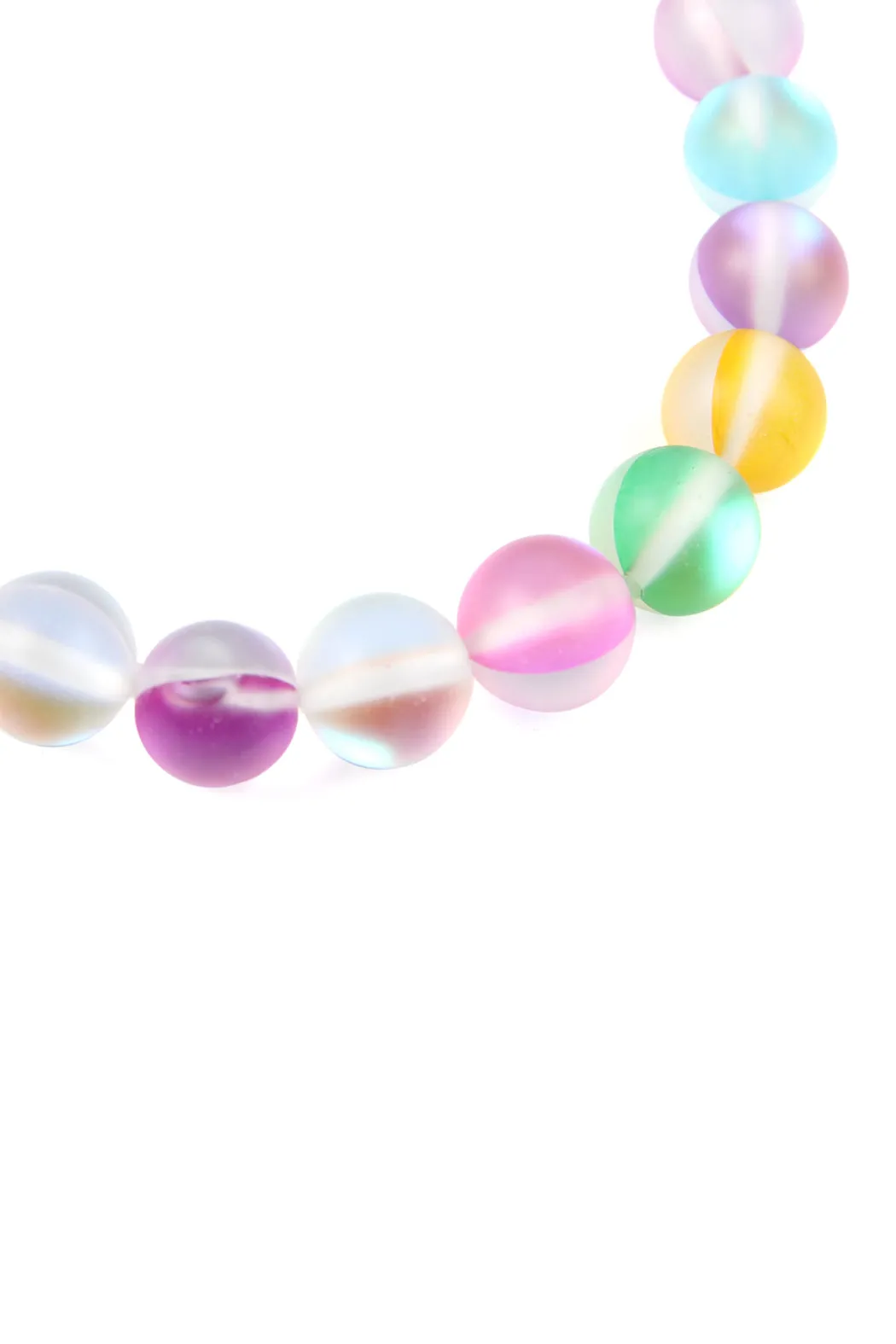CHIC COLORED MERMAID GLASS STRETCH BRACELET