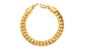 Chunky 9mm Cuban Link Snake Chain Hand Bangle