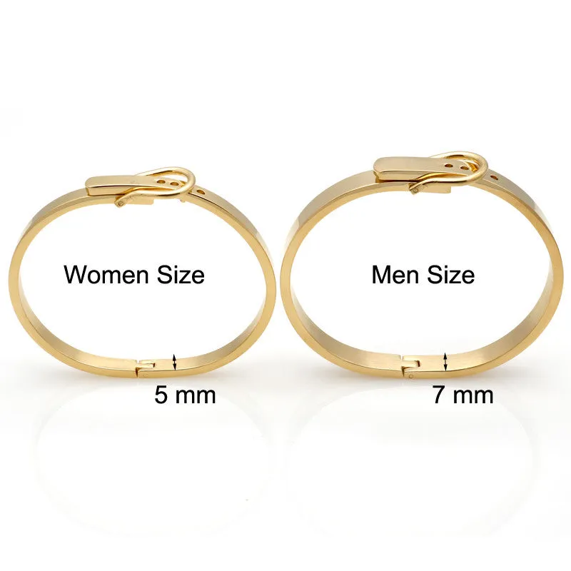 Classic Buckle Series Bracelet For Women/Men Stainless Steel Bangle Silver /18K Gold Fashion Charm Bracelet Bijoux Fine Jewelry