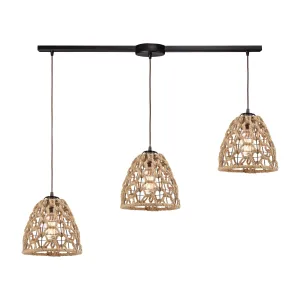Coastal Inlet 36" Wide 3-Light Pendant