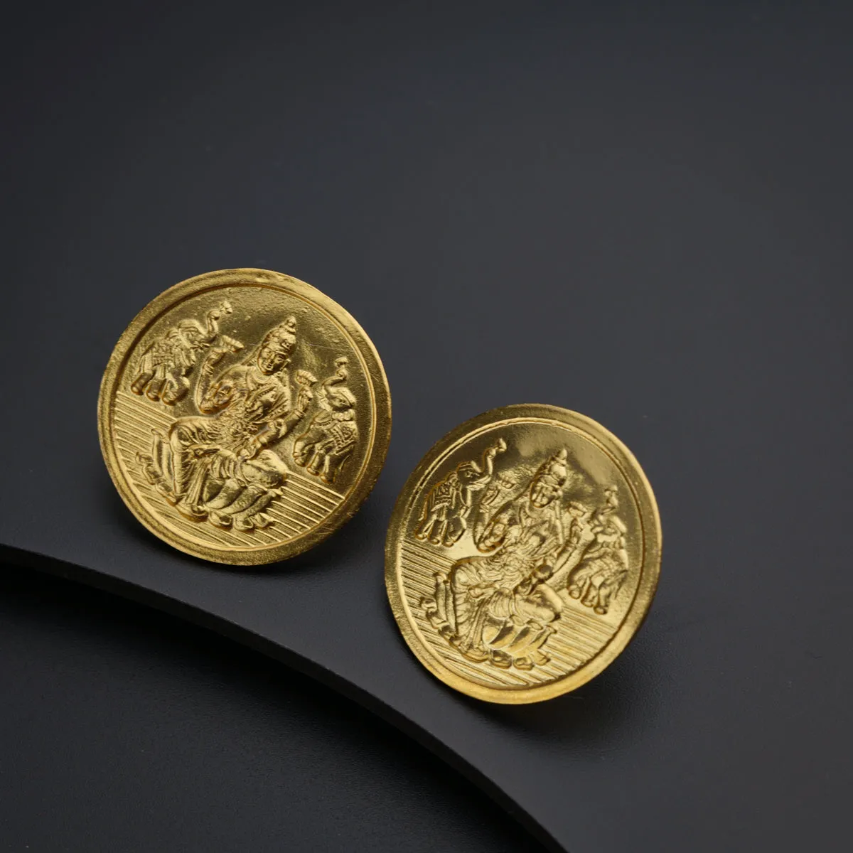 Coral Putali (Coin Gold Plated) Haar Set: Short
