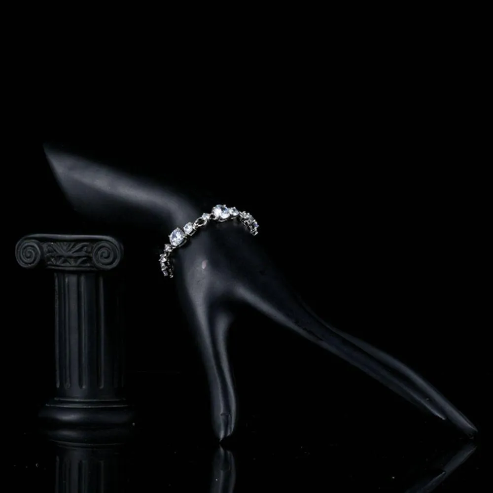 Cubic Zircon Chain Bracelet