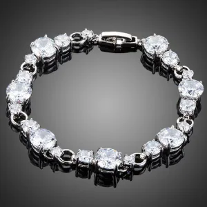 Cubic Zircon Chain Bracelet