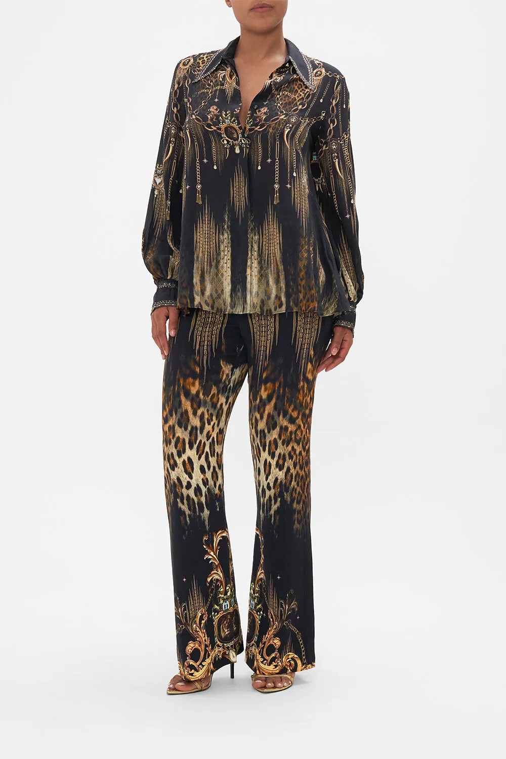 CURVED COLLAR BLOUSE JUNGLE DREAMING