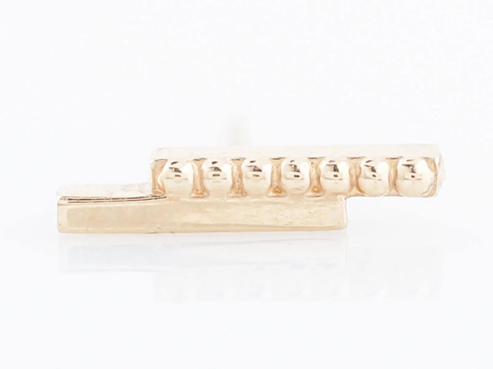 Drop Bead Earrings Modern in 14k Yellow Gold