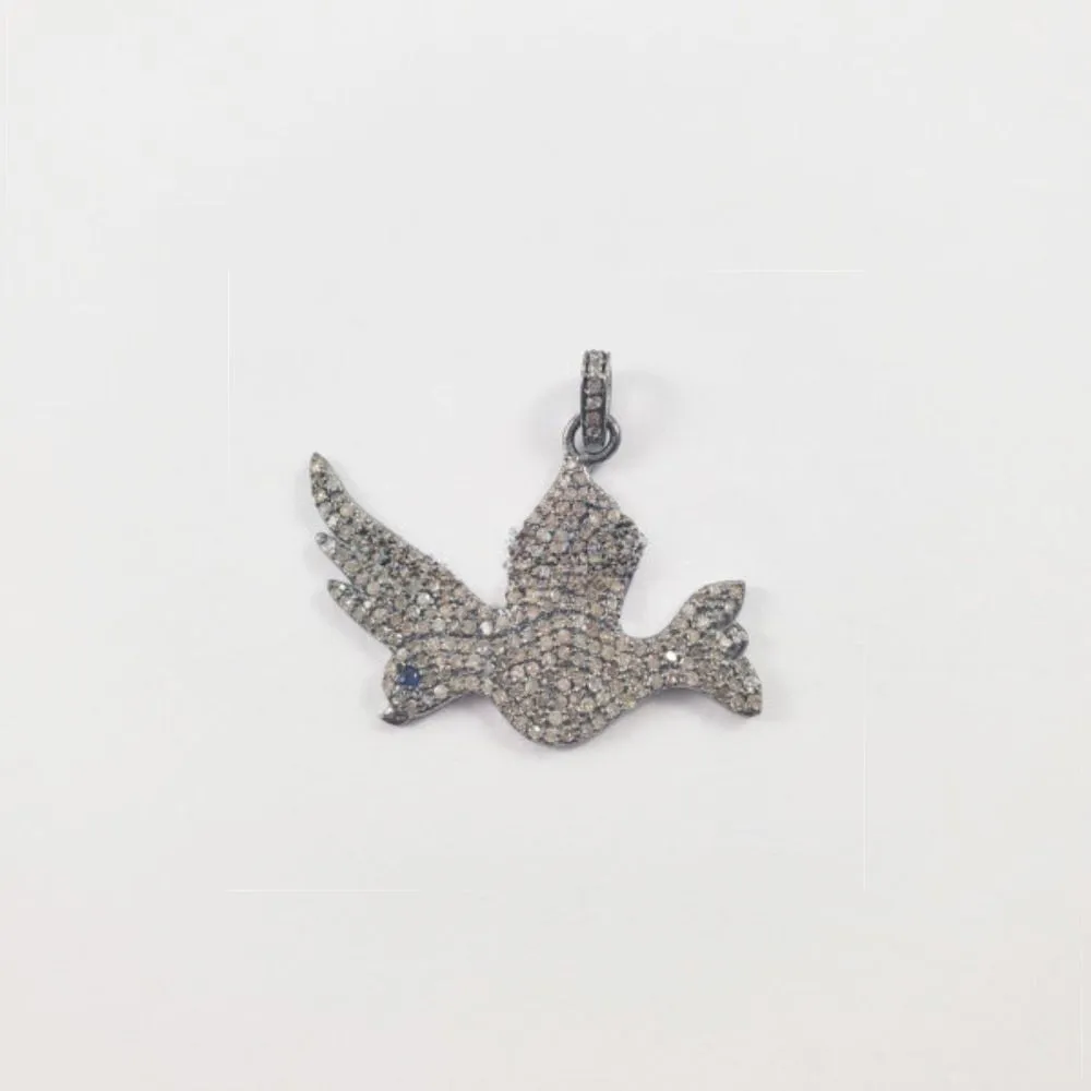 Elegant Birds Diamond Pendant