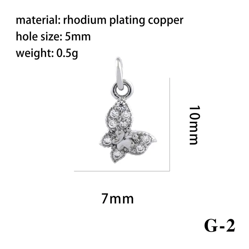 Elegant Simple Style Bee Dragonfly Butterfly Copper Plating Inlay Zircon 18k Gold Plated Charms