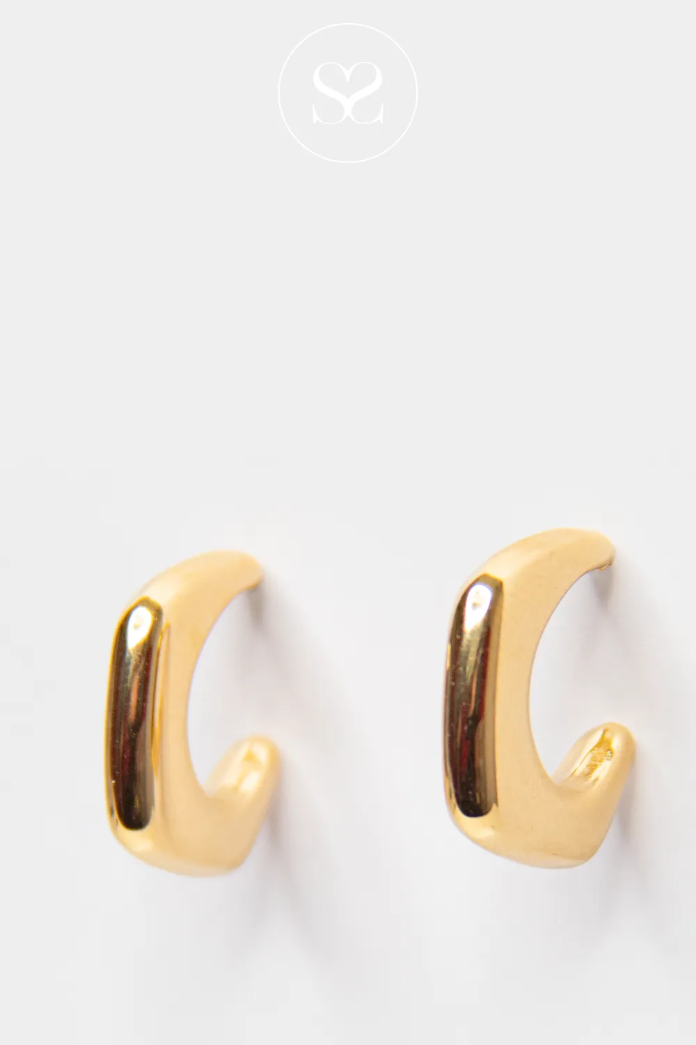 EMMY O6 GOLD MODERN GEOMETRIC DROP EARRNGS