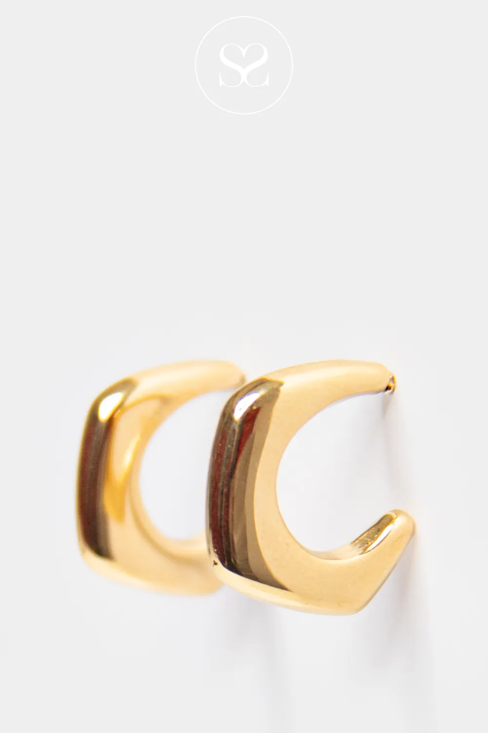 EMMY O6 GOLD MODERN GEOMETRIC DROP EARRNGS