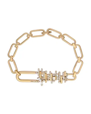 Ethereal Diamond Chic Link Bracelet