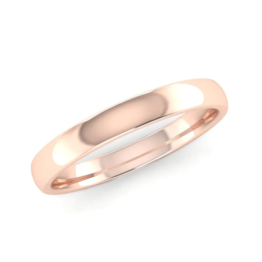 Ethical Rose Gold 2.5mm Traditional Court Wedding Ring