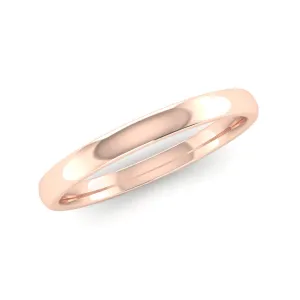 Ethical Rose Gold 2mm Traditional Court Wedding Ring