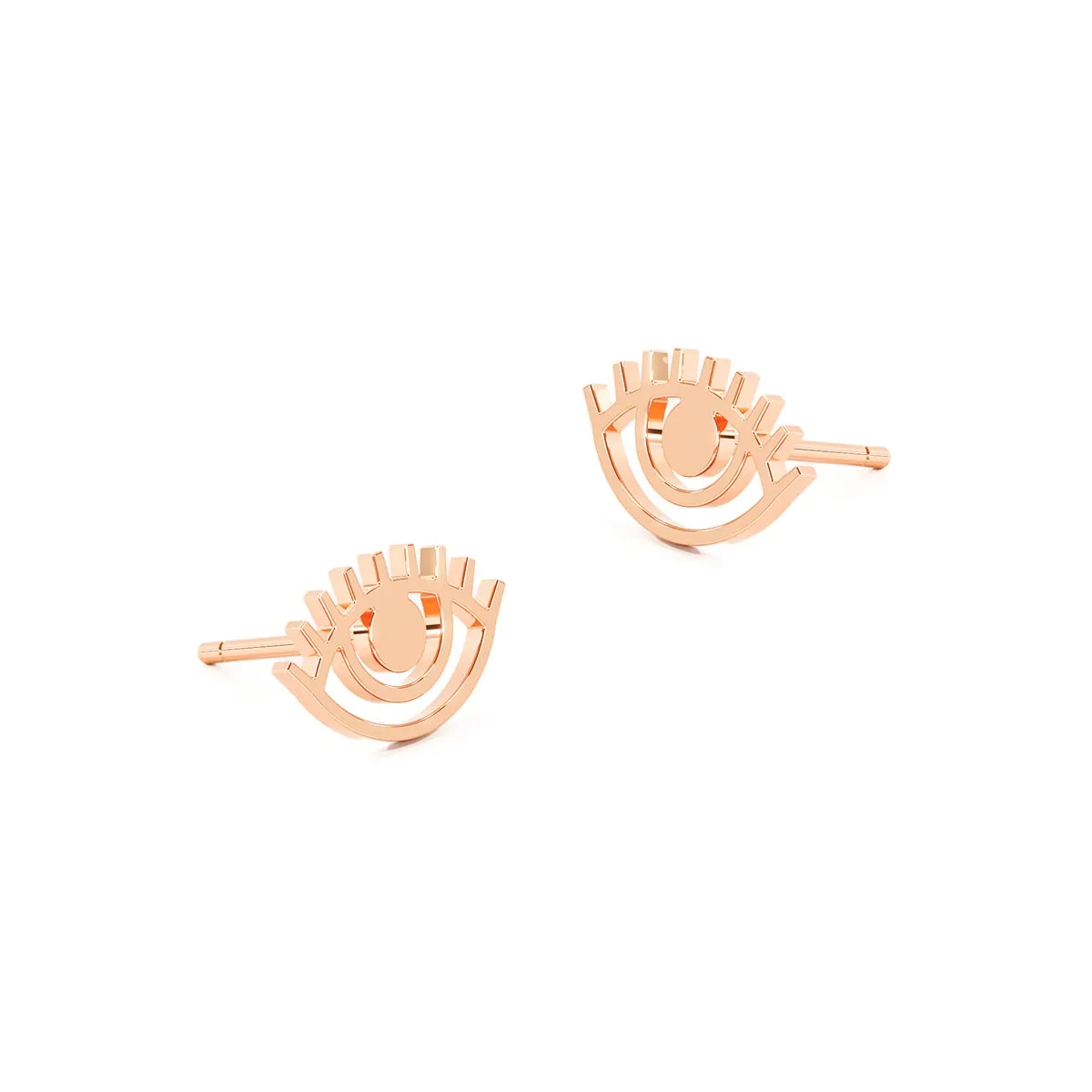 Evil Eye Lash Stud Earrings