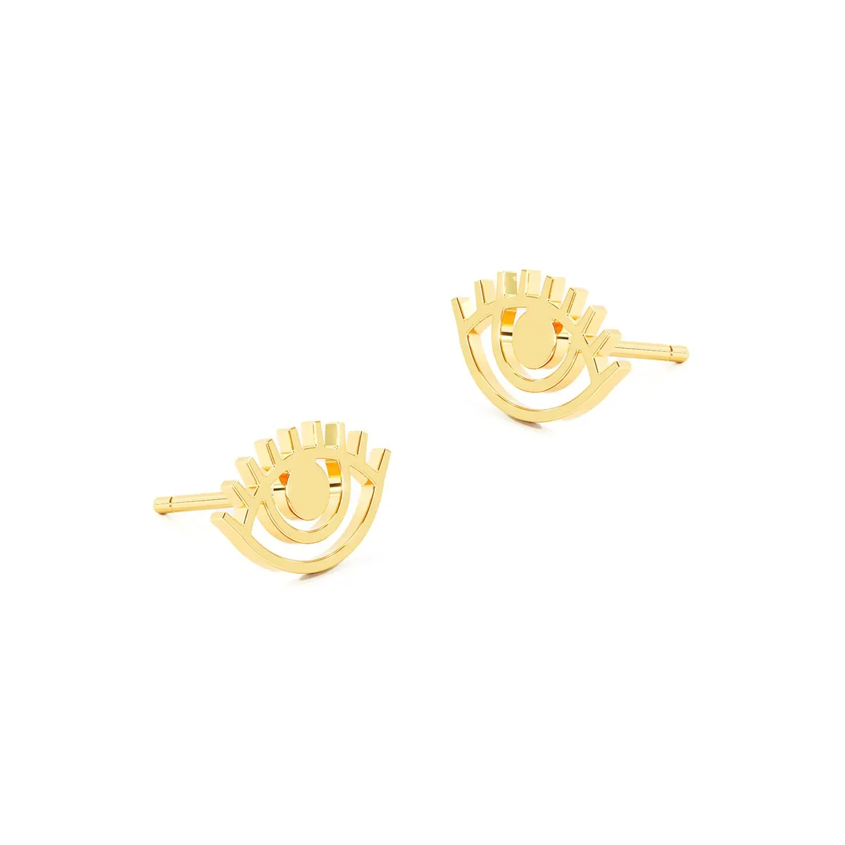 Evil Eye Lash Stud Earrings